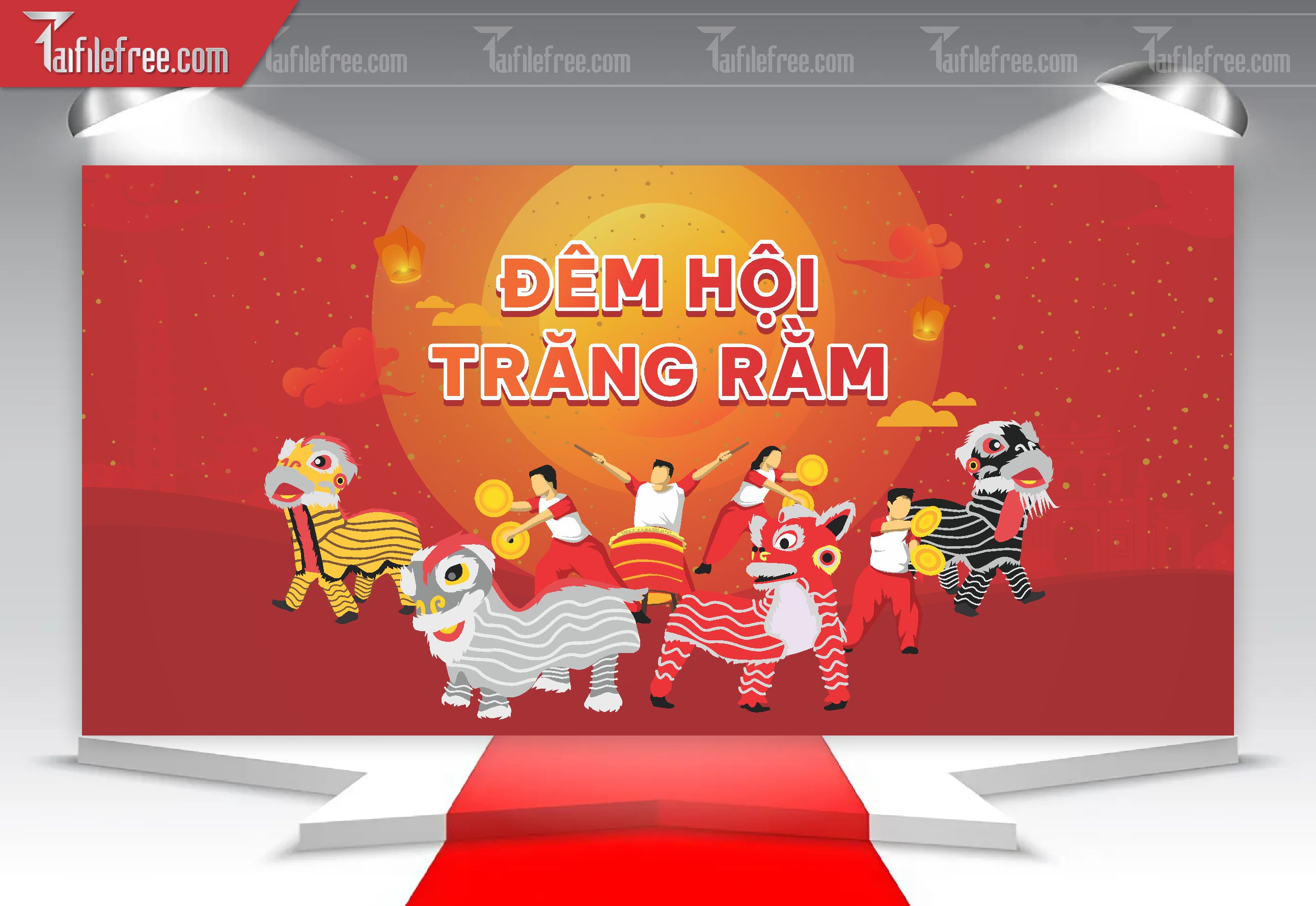 Mẫu Backdrop Trung Thu Đẹp Mắt Sáng Tạo_TTV64