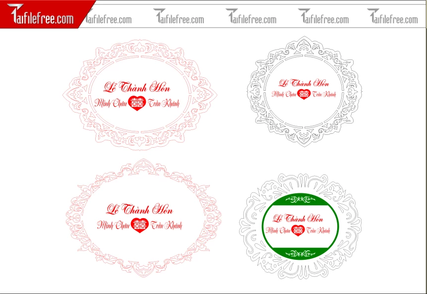 .File Thiết Kế Bảng Tên Tiệc Cưới BC43