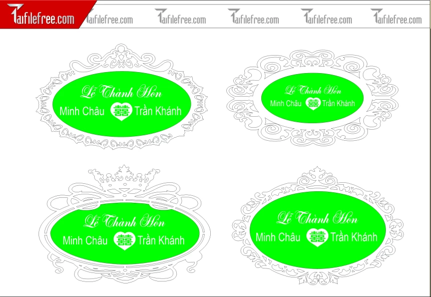 .File Thiết Kế Bảng Tên Tiệc Cưới BC47