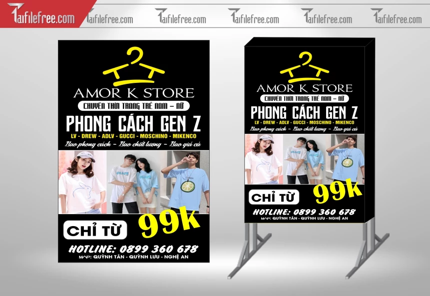 Biển Hiệu, Bảng Vẫy Hộp Đèn Thời Trang_BH311