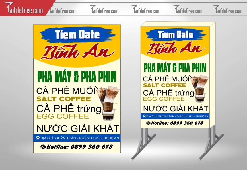 Biển Hiệu, Bảng Vẫy Hộp Đèn Caffe Mang Đi_BH314