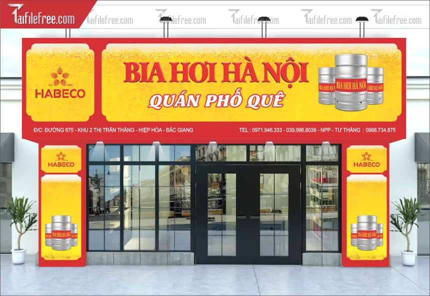 Biển Quảng Cáo, Bảng Hiệu Bia Hơi Hà Nội_BH345
