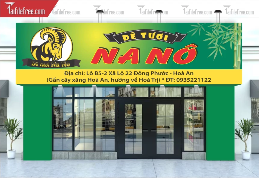 Biển Quảng Cáo, Bảng Hiệu Đặc Sản Dê Tươi_BH354