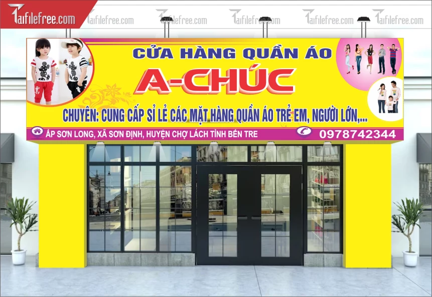 Biển Quảng Cáo, Bảng Hiệu Cửa Hàng Quần Áo_BH356