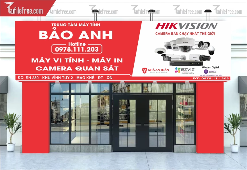 Biển Quảng Cáo, Bảng Hiệu Cửa Hàng Tin Học_BH358