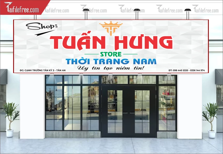 Biển Quảng Cáo, Bảng Hiệu Store Thời Trang Nam_BH359