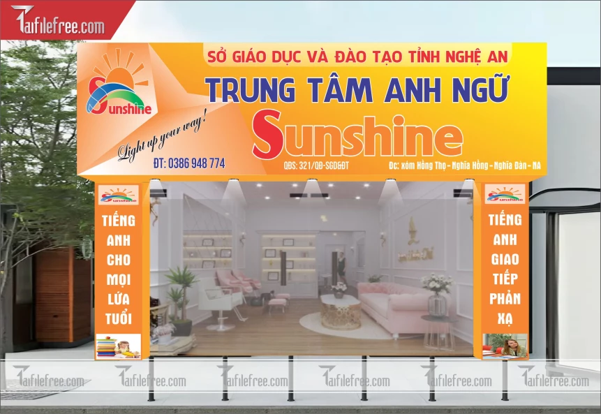 Biển Quảng Cáo, Bảng Hiệu Trung Tâm Anh Ngữ_BH366