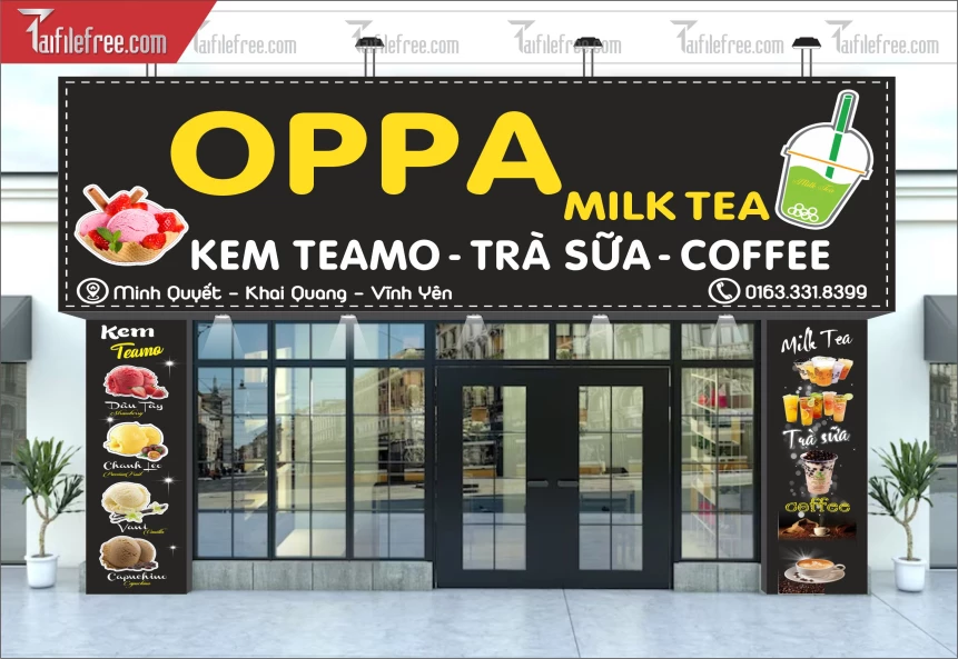 Biển Quảng Cáo, Bảng Hiệu Milk Tea_BH390