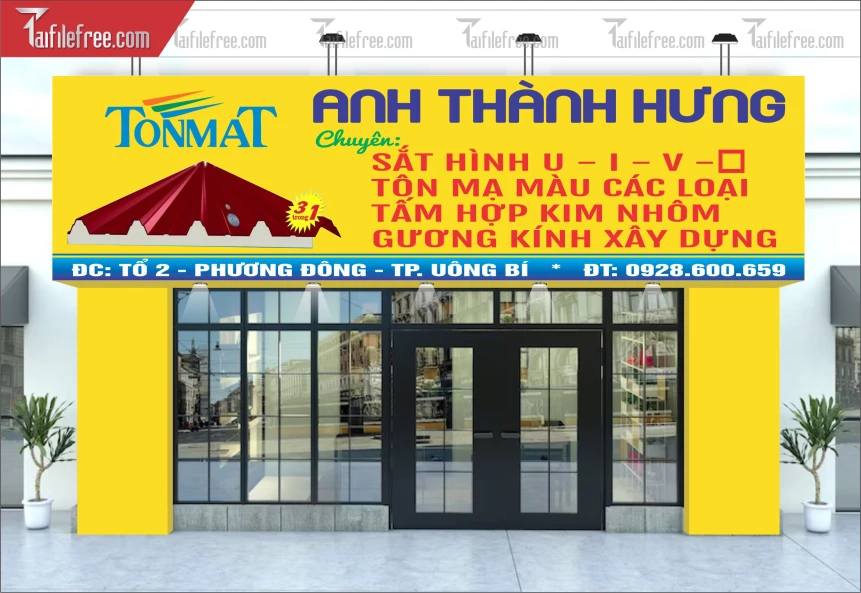 Biển Quảng Cáo, Bảng Hiệu Vật Tư Xây Dựng_BH392