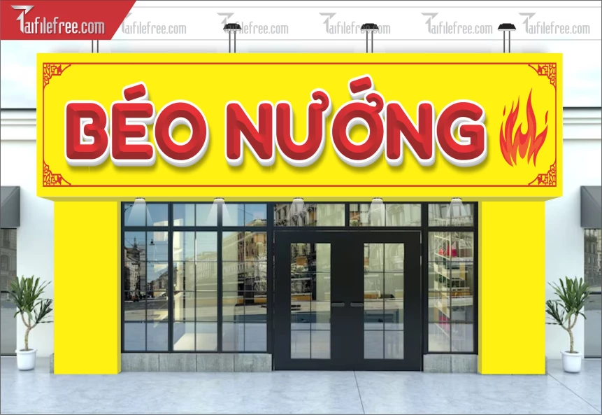Biển Quảng Cáo, Bảng Hiệu Tiệm Đồ Nướng_BH393