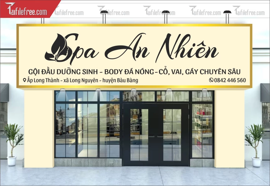 Biển Quảng Cáo, Bảng Hiệu Spa An Nhiên_BH395