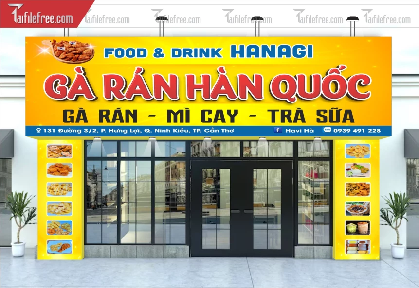 Biển Quảng Cáo, Bảng Hiệu Gà Rán Hàn Quốc_BH397