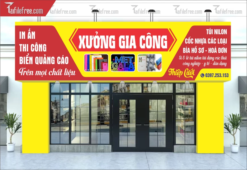 Biển Quảng Cáo, Bảng Hiệu Xưởng Gia Công Bảng Quảng Cáo_BH398