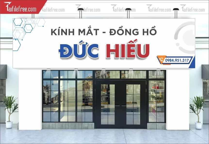 Biển Quảng Cáo, Bảng Hiệu Kính Mắt - Đồng Hồ_BH415