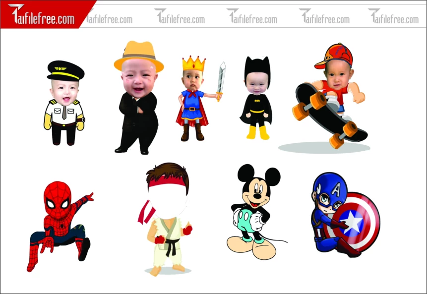 .Thiết Kế Chibi Đáng Yêu Trang Trí Sinh Nhật Cho Bé_CP16