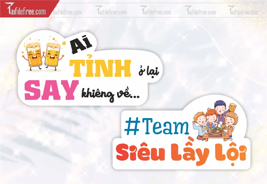 Mẫu Hashtag Ai Tỉnh Ở Lại, Ai Say Khiêng Về,  Hashtag Team Siêu Lầy Lội_HTT42