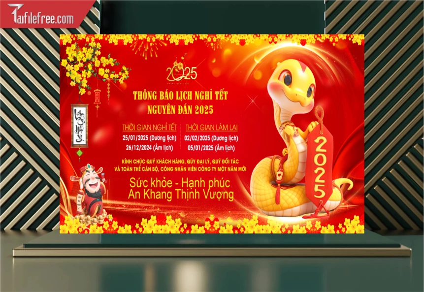 Lịch Nghĩ Tết Ất Tỵ Năm 2025_LT20