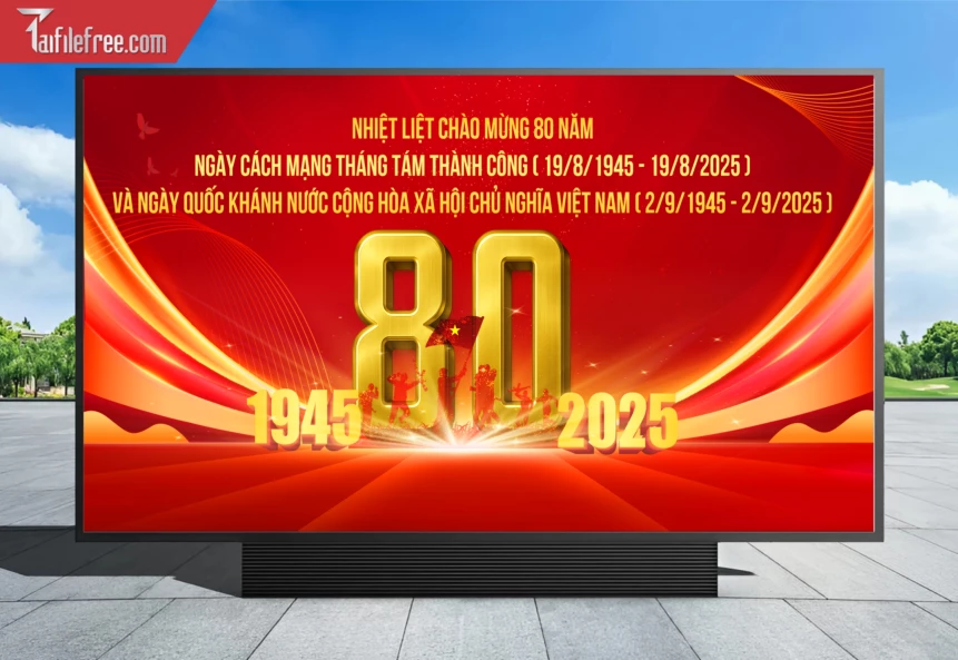 Banner, Poster Kỷ Niệm Quốc Khánh Ngày Độc Lập QK36