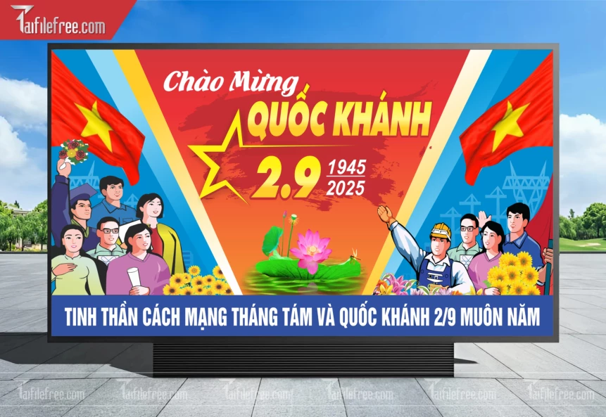 Banner, Poster Kỷ Niệm Quốc Khánh Ngày Độc Lập QK38