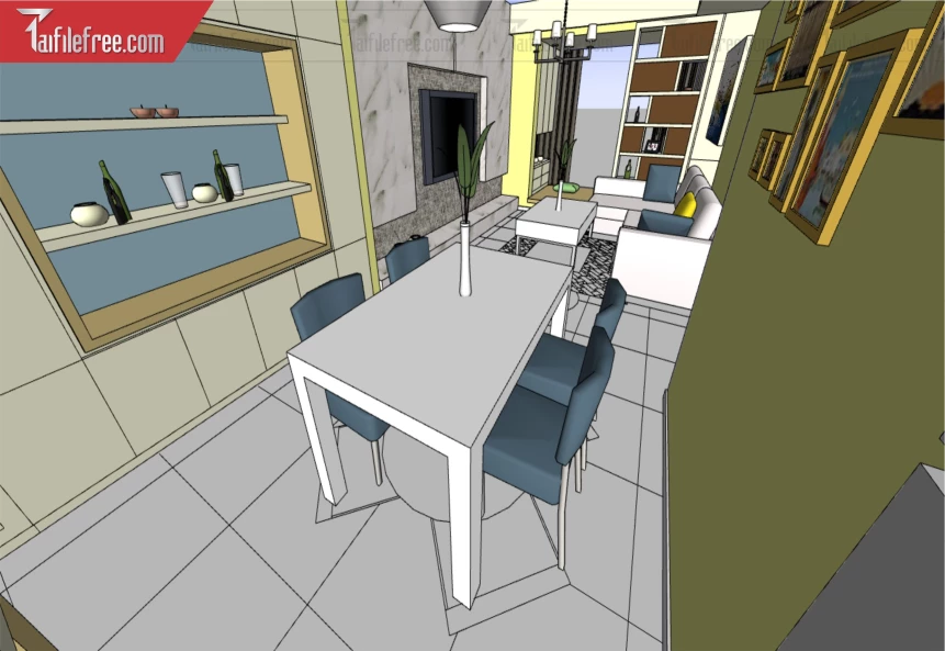 File 3D Sketchup Phòng Khách_SK560