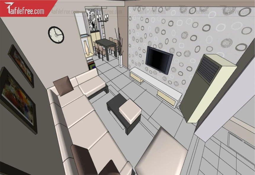 File 3D Sketchup Phòng Khách_SK561