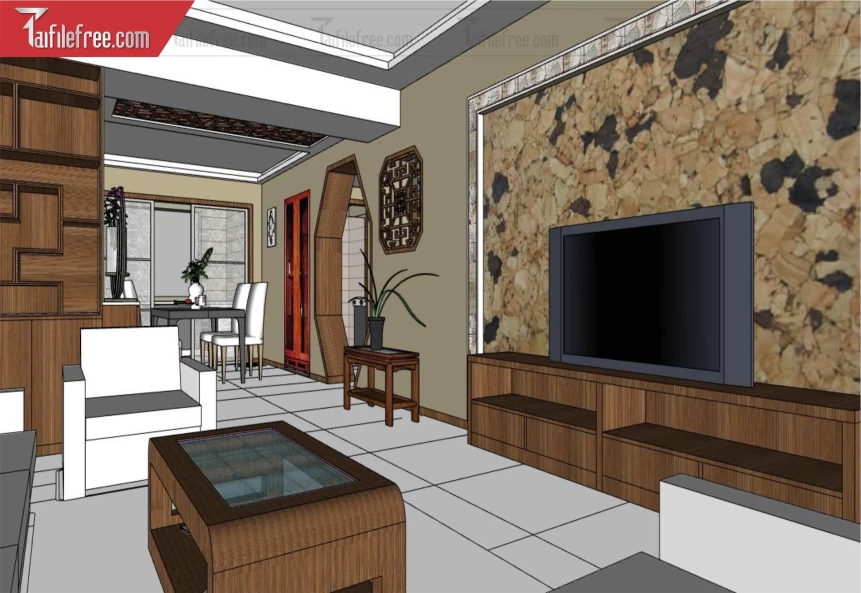 File 3D Sketchup Phòng Khách_SK636