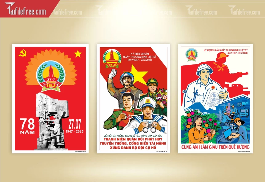 Tranh Cổ Động Kỷ Niệm Ngày Thương Binh Liệt Sĩ_TBS14