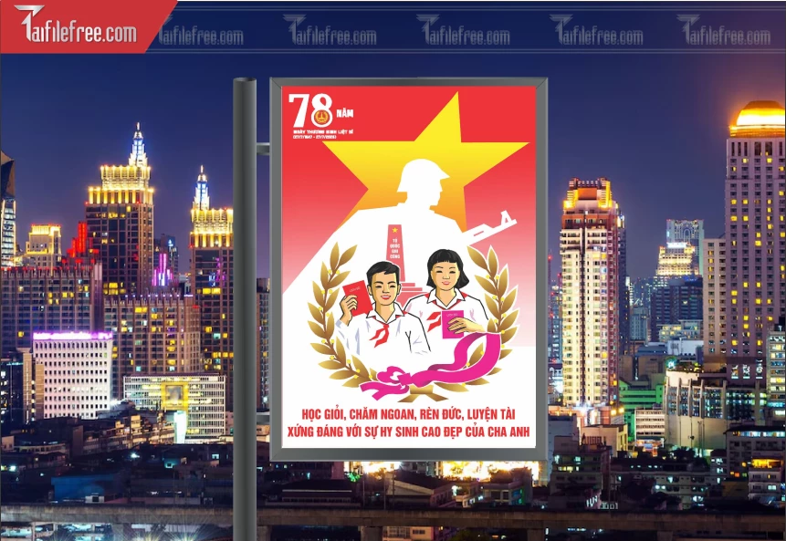 Tranh Cổ Động Kỷ Niệm Ngày Thương Binh Liệt Sĩ_TBS33