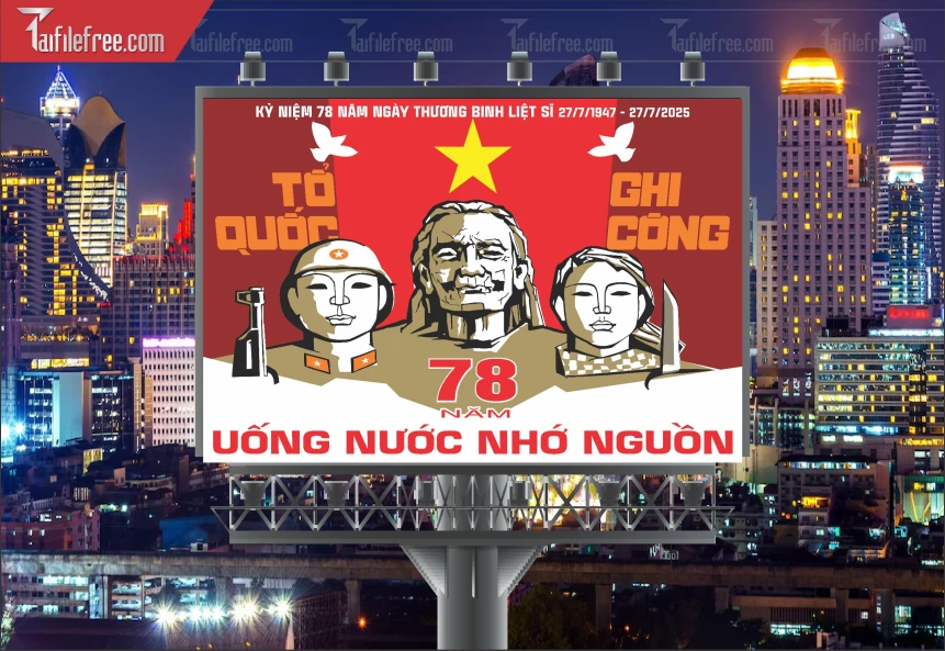 Tranh Cổ Động Kỷ Niệm Ngày Thương Binh Liệt Sĩ_TBS37
