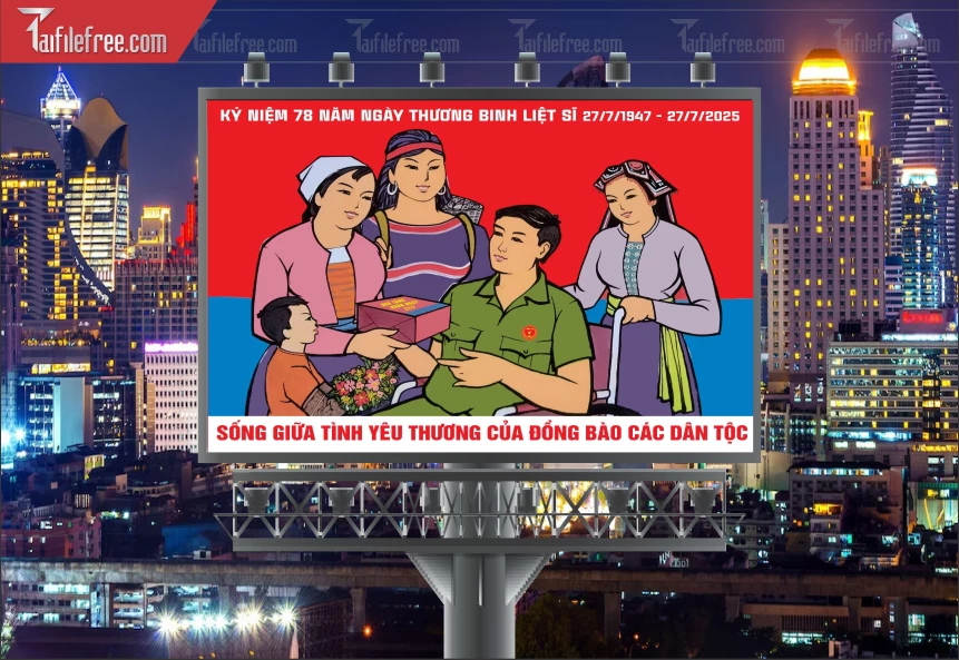 Tranh Cổ Động Kỷ Niệm Ngày Thương Binh Liệt Sĩ_TBS38