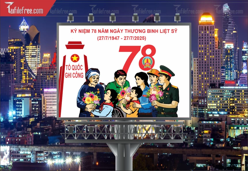 Tranh Cổ Động Kỷ Niệm Ngày Thương Binh Liệt Sĩ_TBS40