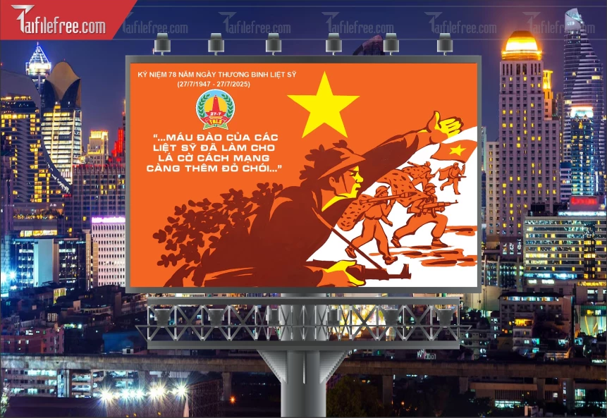 Tranh Cổ Động Kỷ Niệm Ngày Thương Binh Liệt Sĩ_TBS42