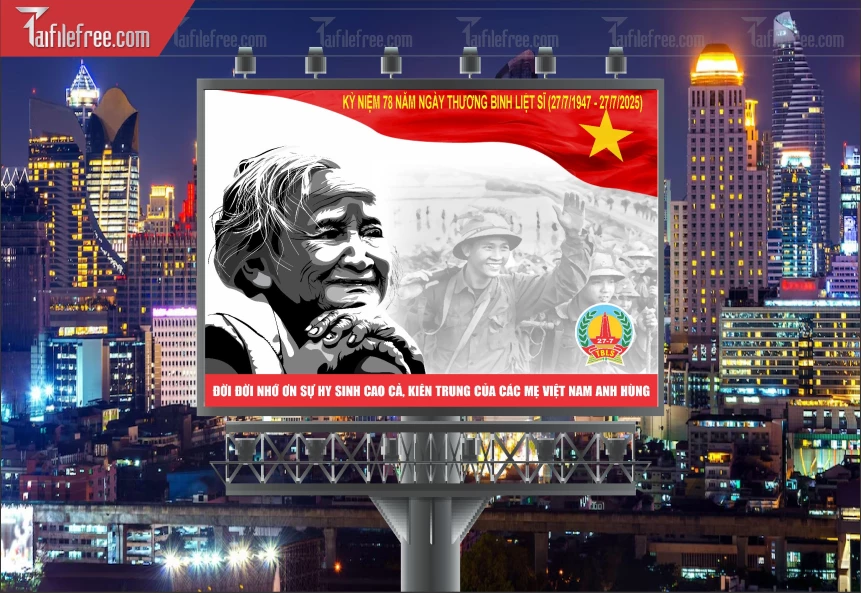 Tranh Cổ Động Kỷ Niệm Ngày Thương Binh Liệt Sĩ_TBS45