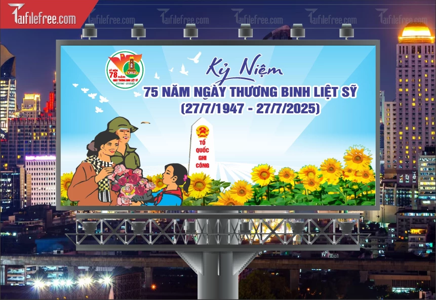 Tranh Cổ Động Kỷ Niệm Ngày Thương Binh Liệt Sĩ_TBS48