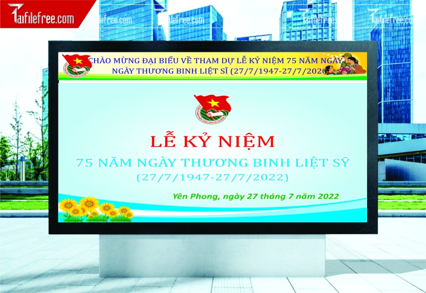 Phông Nền Kỷ Niệm Ngày Thương Binh Liệt Sĩ 27/7 TBL18