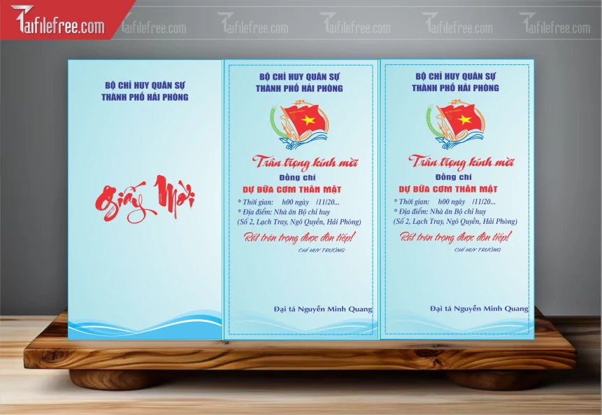 File Thiết Kế Giấy Mời Bộ Chỉ Huy Quân Sự_TD77