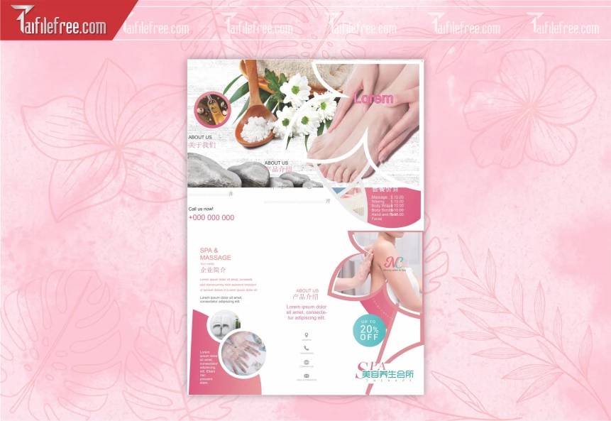 File Thiết Kế Mẫu Tờ Rơi Spa Beauty_TR32