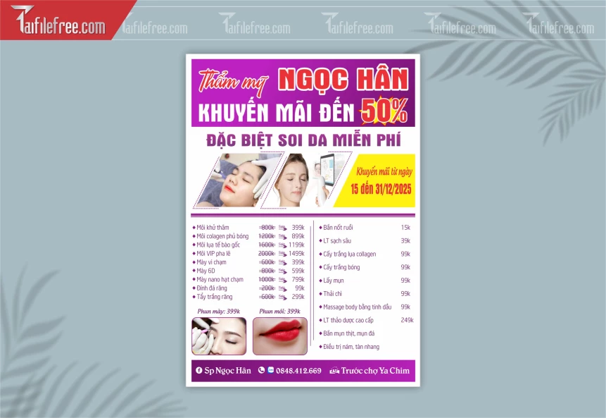 File Thiết Kế Mẫu Tờ Rơi Spa Beauty_TR37