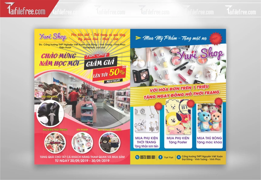 File Thiết Kế Mẫu Tờ Rơi Phụ Kiện Mỹ Phẩm_TR43