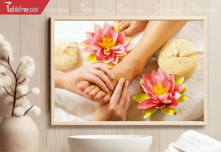 Tranh Trang Trí Spa Massage Chân_TS64