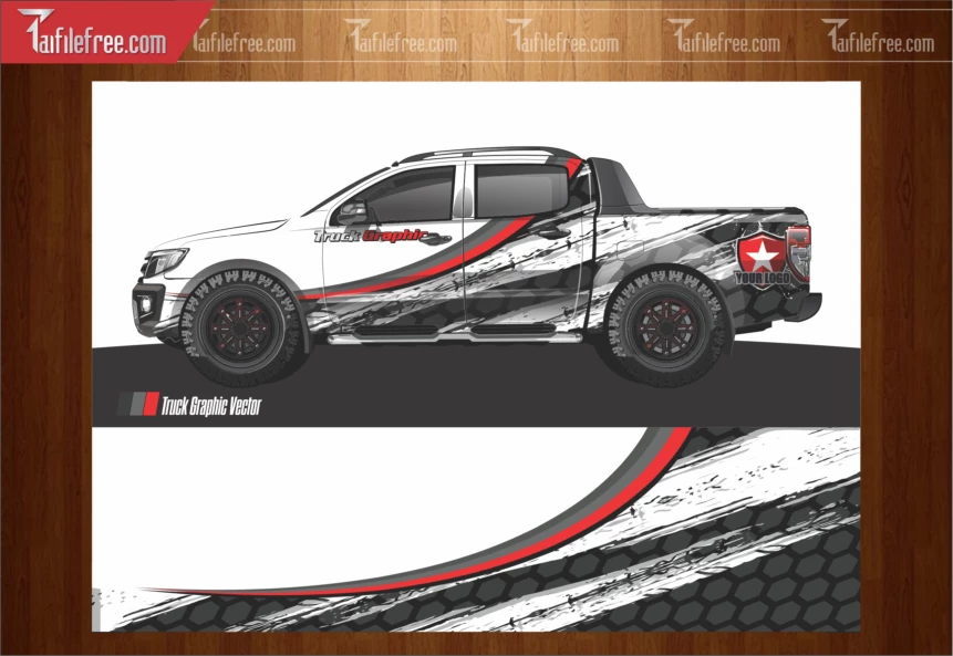 Mẫu Tem decal xe tải F150 TX174